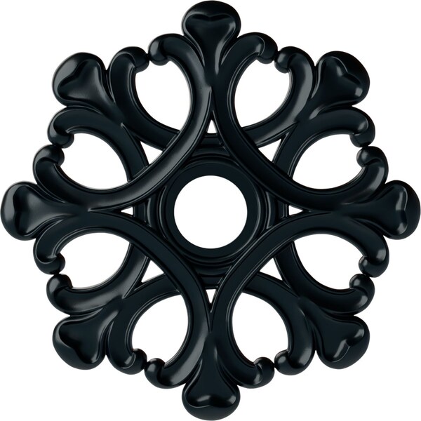 Ekena Millwork Angel Ceiling Medallion (Fits Canopies up to 4 3/8"), 20 7/8"OD x 3 5/8"ID x 1"P, Night Shade CM20ANNSF - main
